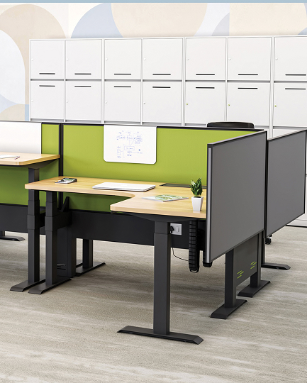 L shape workstation